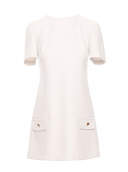M855 A-line mini dress - cream