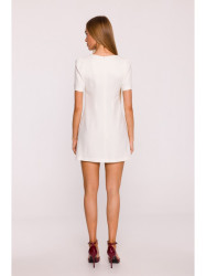 M855 A-line mini dress - cream