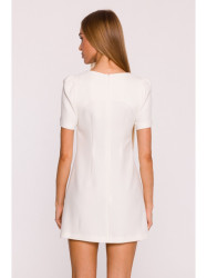 M855 A-line mini dress - cream