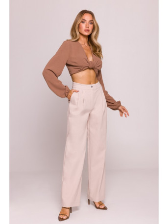 M799 Wide leg trousers - beige