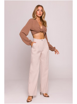 M799 Wide leg trousers - beige