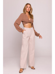 M799 Wide leg trousers - beige