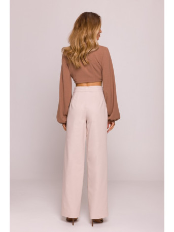 M799 Wide leg trousers - beige