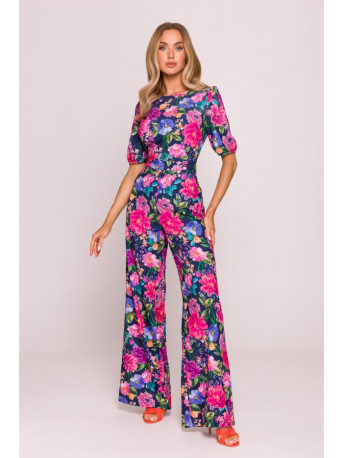 M857 Open back jumpsuit - model 1