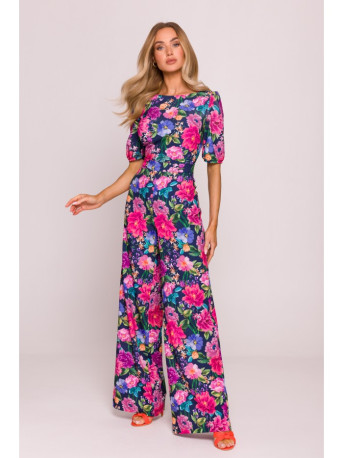 M857 Open back jumpsuit - model 1