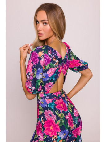 M857 Open back jumpsuit - model 1