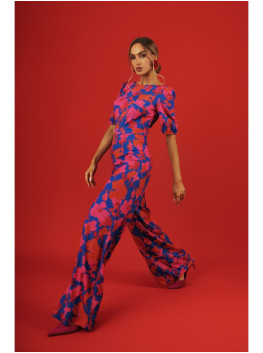 M857 Open back jumpsuit - model 2