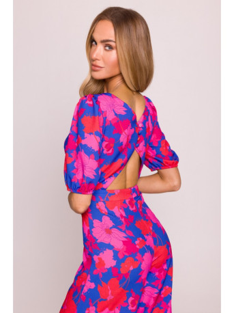 M857 Open back jumpsuit - model 2