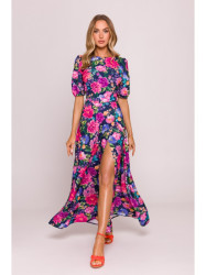 M858 Open back maxi dress - model 1