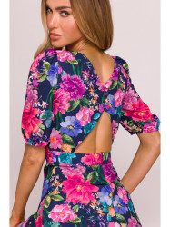 M858 Open back maxi dress - model 1