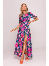 M858 Open back maxi dress - model 1