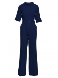 M463 Jumpsuit with a stand-up collar - navy blue