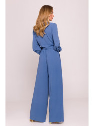 M861 Tie front crop top - jeans