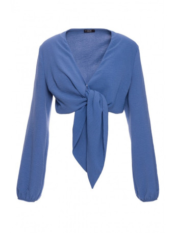 M861 Tie front crop top - jeans