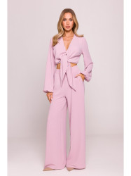M862 Wide leg trousers - crepe pink