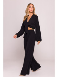 M862 Wide leg trousers - black