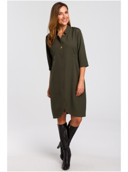 S189 Blazer dress - khaki
