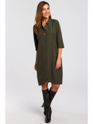 S189 Blazer dress - khaki