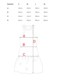 M863 Bubble hem racer dress - black