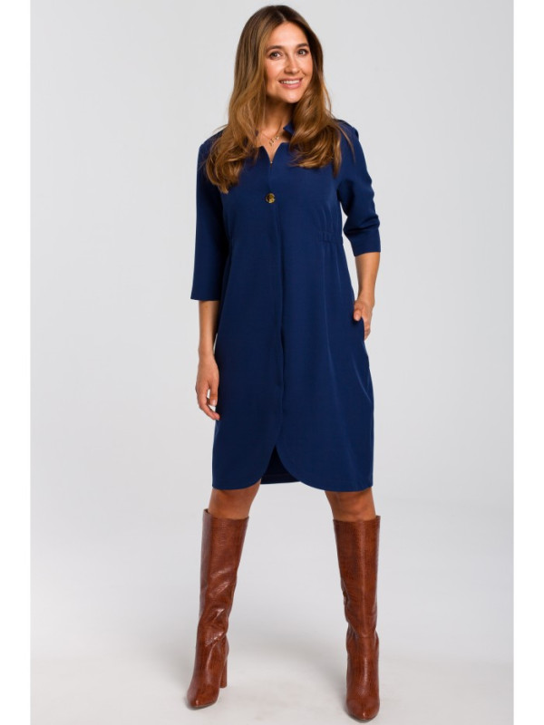 S189 Blazer dress - navy blue
