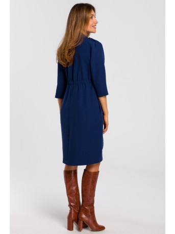S189 Blazer dress - navy blue