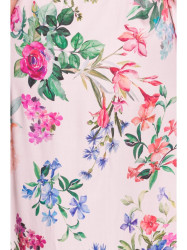 S405 Wrap maxi dress with print - model 1