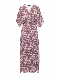 S405 Wrap maxi dress with print - model 2