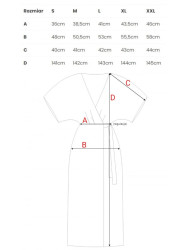 S406 Viscose maxi dress wrap design - coral