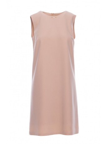 S408 Sleeveless shift dress - beige
