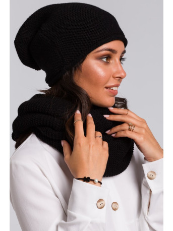 BK042 Circle scarf - black