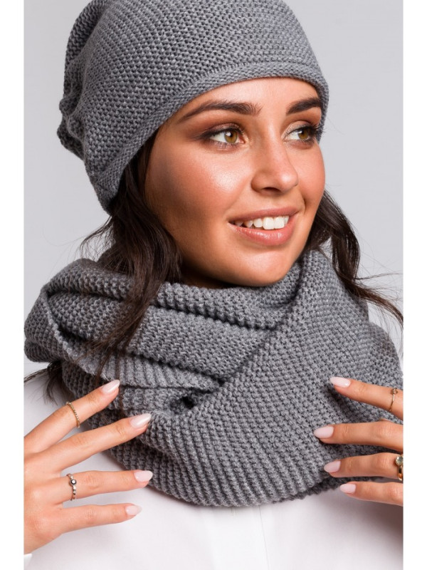 BK042 Circle scarf - grey