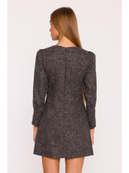 M870 Tweed mini dress - black