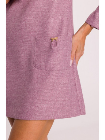 M870 Tweed mini dress - marsala