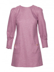 M870 Tweed mini dress - marsala