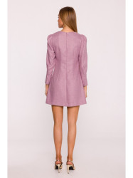 M870 Tweed mini dress - marsala