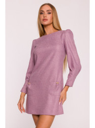 M870 Tweed mini dress - marsala