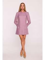 M870 Tweed mini dress - marsala