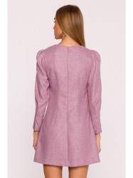 M870 Tweed mini dress - marsala