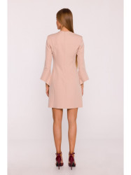 M876 Dress with wide cuffs - beige