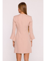 M876 Dress with wide cuffs - beige