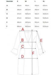 M877 Print dress with wide cuffs - model 1