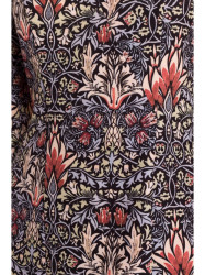 M877 Print dress with wide cuffs - model 1