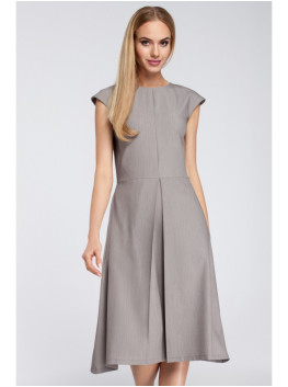 M296 Inverted pleat dress - grey