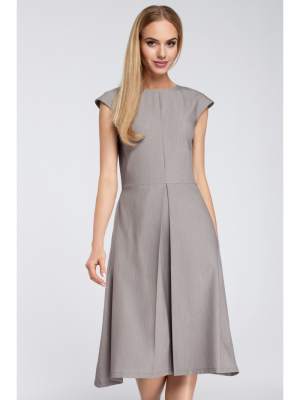 M296 Inverted pleat dress - grey