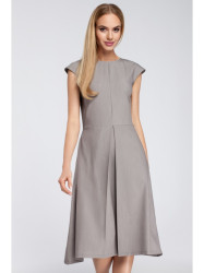 M296 Inverted pleat dress - grey