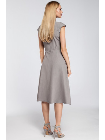 M296 Inverted pleat dress - grey