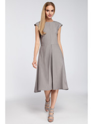 M296 Inverted pleat dress - grey
