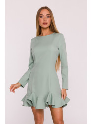 M880 Ruffled hem dress - mint