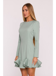 M880 Ruffled hem dress - mint