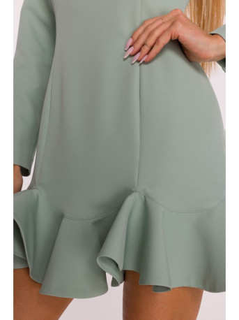 M880 Ruffled hem dress - mint